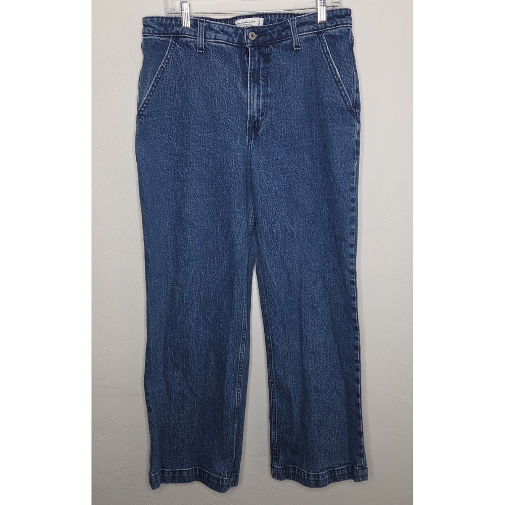 Abercrombie & Fitch Women's The 90s Relaxed Jean High Rise Size 32 Blue 14S